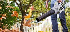 Battery powered leaf blowers