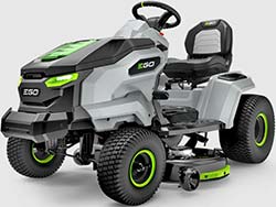 Ego TR4201E battery powered tractor lawnmower