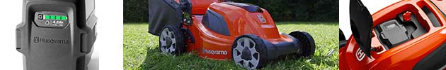 Husqvarna battery powered lawn mowers