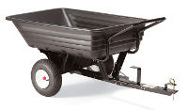 Ride on lawnmower trailers